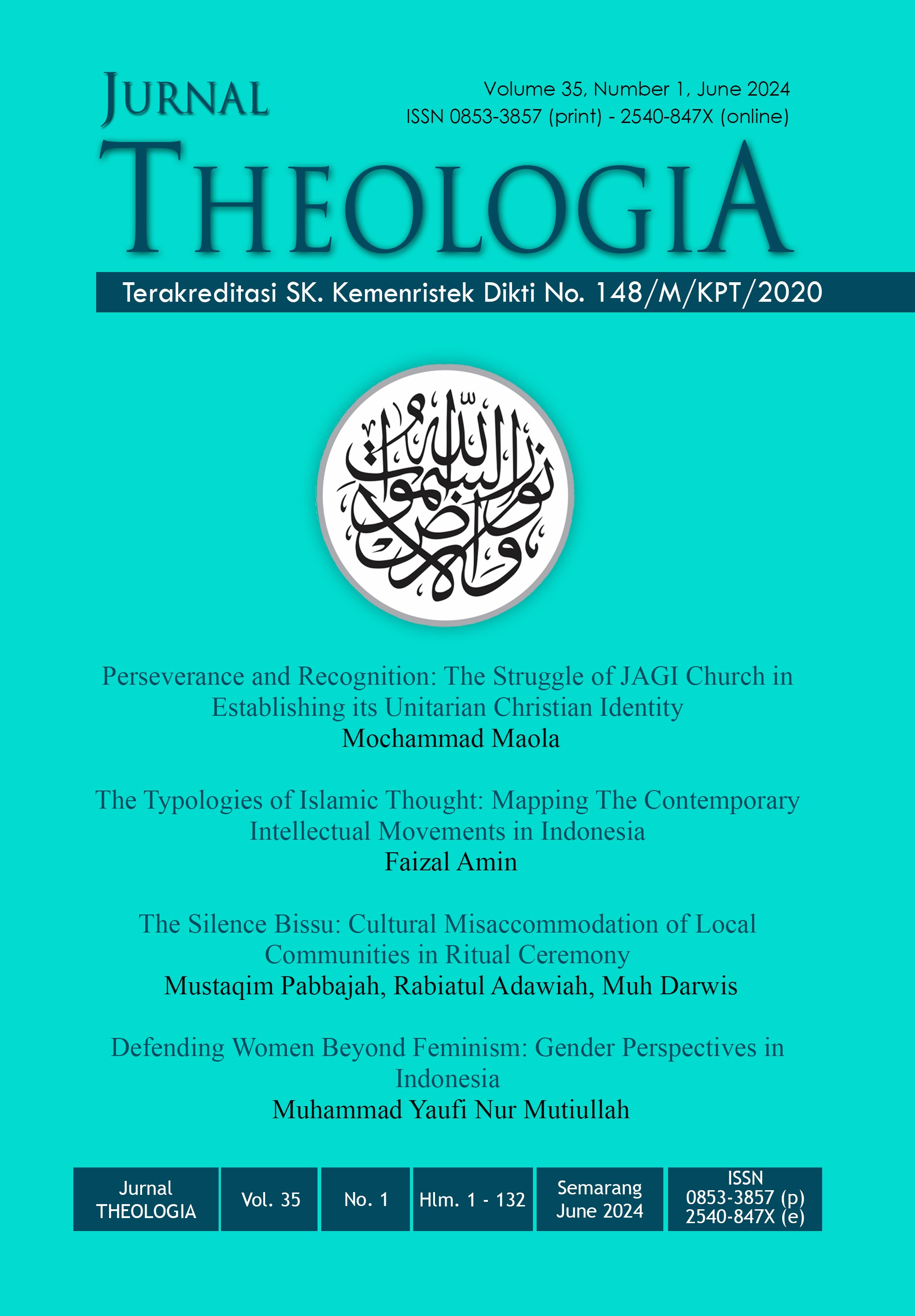 					View Vol. 35 No. 1 (2024): Jurnal Theologia
				